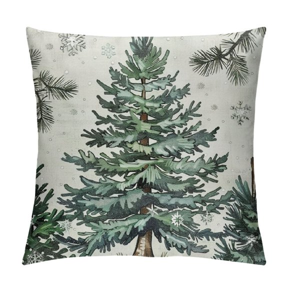 Christmas Pillow Covers White and Decorative White Throw Pillows Winter Christmas Decor for Home Couch