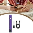 thumbnail image 6 of lacooooppia Soldering Iron Kit Battery Pen 650mAh 510 Threaded Portable Cordless Soldering Pen USB Rechargeable for Repair Home Appliance purple, 6 of 8