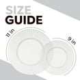 thumbnail image 2 of Exquisite 40-Piece Fancy Disposable Party Plate Set - Crystal Clear Design, 2 of 6