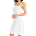 thumbnail image 3 of CARCOS Women's Dress Slips Basic Adjustable Spaghetti Strap Cami Under Dress White, XL, 3 of 6