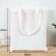 thumbnail image 4 of Bolsas de compras de algodón, bolsa de tela blanca de 40x35 cm, bolsa de compras de lona vacía, bolsa de compras DIY para deportes, compras, comestibles, 4 of 5