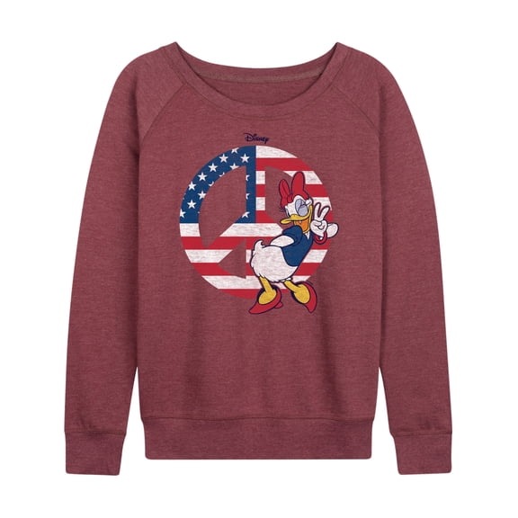 Disney - Americana - Daisy Peace - Women's Lightweight French Terry Long Sleeve Shirt