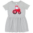 thumbnail image 3 of Inktastic Farming Red Tractor Girls Toddler Dress, 3 of 5