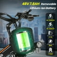 thumbnail image 6 of Gocio 26" Folding Electric bike for Adults, 750W Peak Motor 48V 7.8Ah Battery, 21 Speed Mountain Ebike, UL2849, 6 of 11