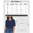 thumbnail image 3 of Women Casual Short Sleeve Realxed Fit Basic T-Shirt Tops, 3 of 6