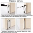 thumbnail image 5 of Juego de 6 imanes magnéticos para puerta, cierre magnético ultrafino de acero inoxidable para puerta corredera de armario, cocina, guardarropa, cajón y muebles, etc., plateado JM, 5 of 5