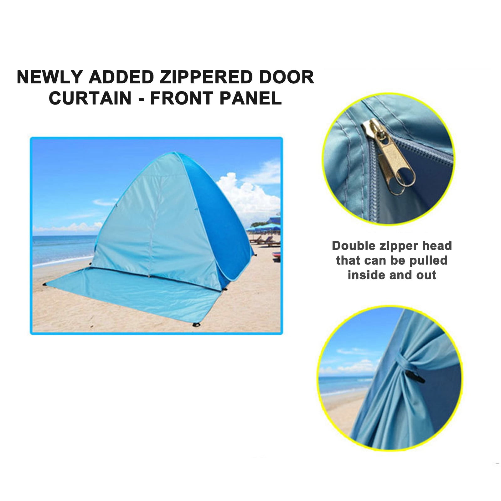 Kezqiaxn Tents for Camping, Camping Tent, Hand Throwing Speed Opening Fully Automatic Tent Backpacking Tent With Carry Bag, Backpack Tent for Family Beach Hiking Travel Blue