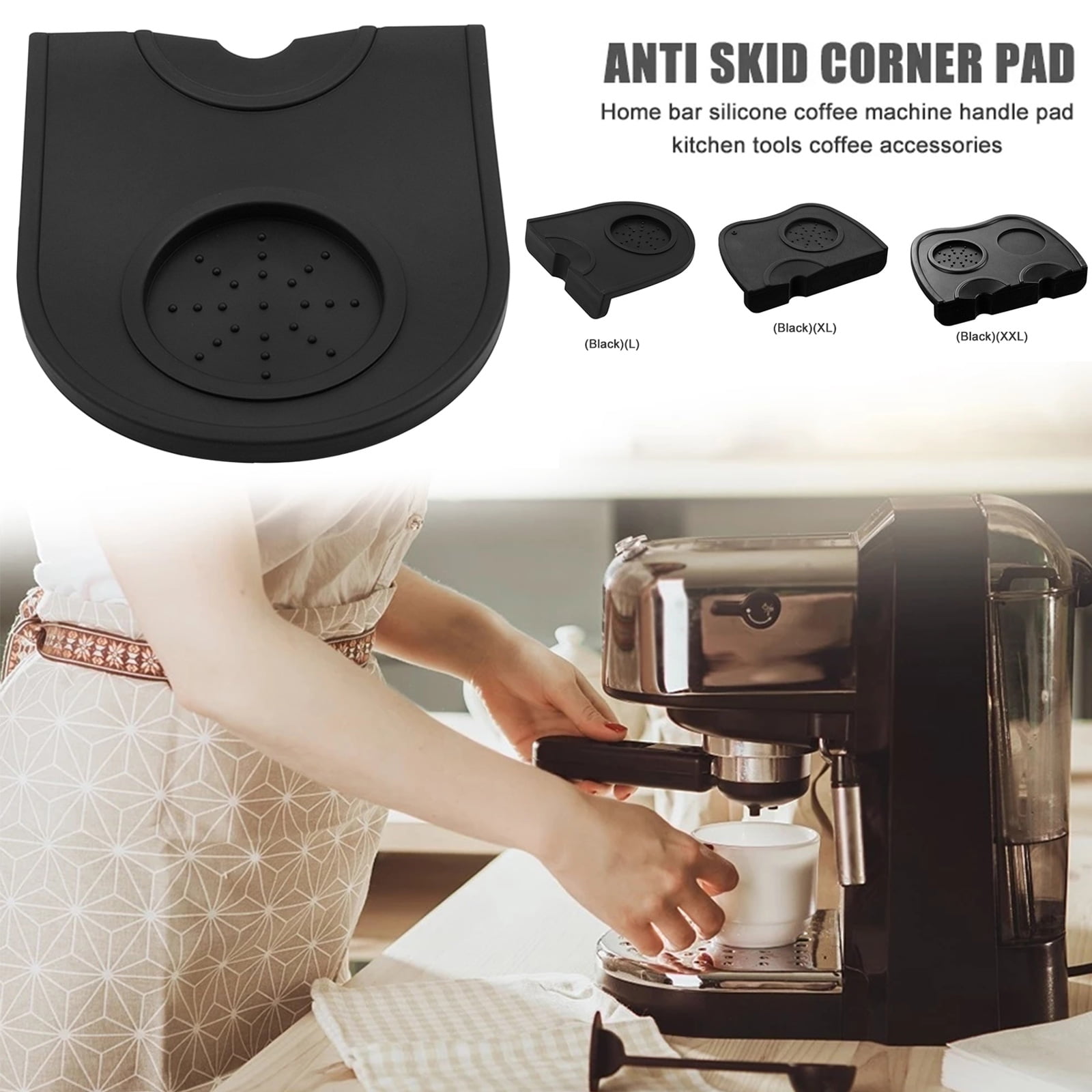 High Quality Silicone Espresso Coffee Press Corner Tamping Pad Tamper Mat Tool