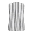 thumbnail image 5 of ClodeEU Women's Summer Print Crewneck Sleeveless Tank Top ,Solid Color Casual Fashion T Shirt Gray,Womens Plus M, 5 of 6