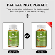Beworths Multivitamin & Minerals Capsules with Iron, Methylfolate, Zinc, Vitamin D3 & K2 - Immunity Support, Boost Energy, Healthy Hair & Skin - 120 Capsules