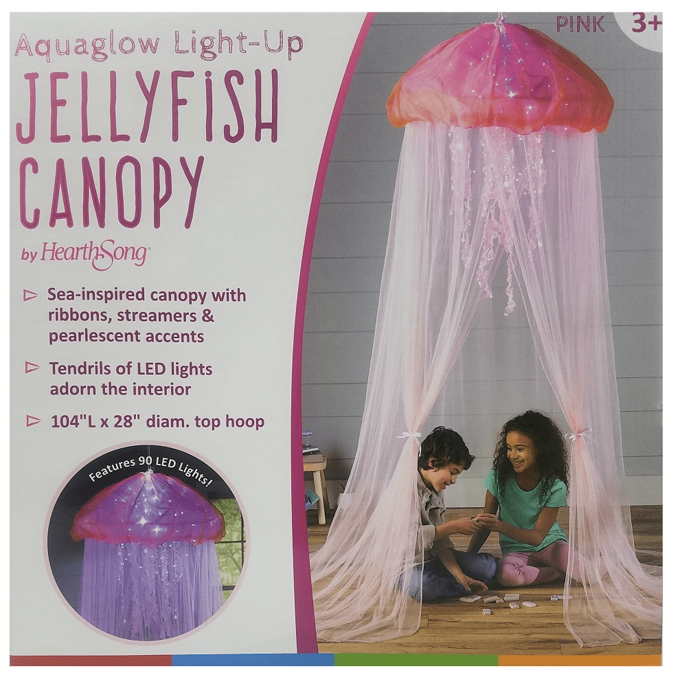 Aquaglow Z29272SICPK LightUp Jellyfish Canopy Pink