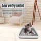 thumbnail image 4 of Caja de arena plegable para gatos Chuyouan para gatito, color gris, 4 of 7