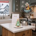 thumbnail image 6 of Whimsical Metal Hanging Christmas Tree Wind Spinner - Festive Garden Decor with Layered Design & Colorful Patterns for Yard, 6 of 7