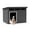 Coffee, variant on Plagage Large Dog House Outdoor for Indoor with Weatherproof & Removable Roof Fits Small to Large (Black-Large)