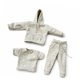 thumbnail image 5 of Conjunto de sudadera y pantalón en miniatura para figuras a escala 1/12 (3 piezas). Gris claro, 5 of 9
