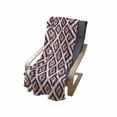thumbnail image 4 of Geometric Soft Flannel Fleece Throw Blanket, Triangles Shaped Squared Mosaic Like Seamless Pattern Artwork Print, Cozy Plush for Indoor and Outdoor Use, 70" x 90", Plum Marigold White, by Ambesonne, 4 of 6