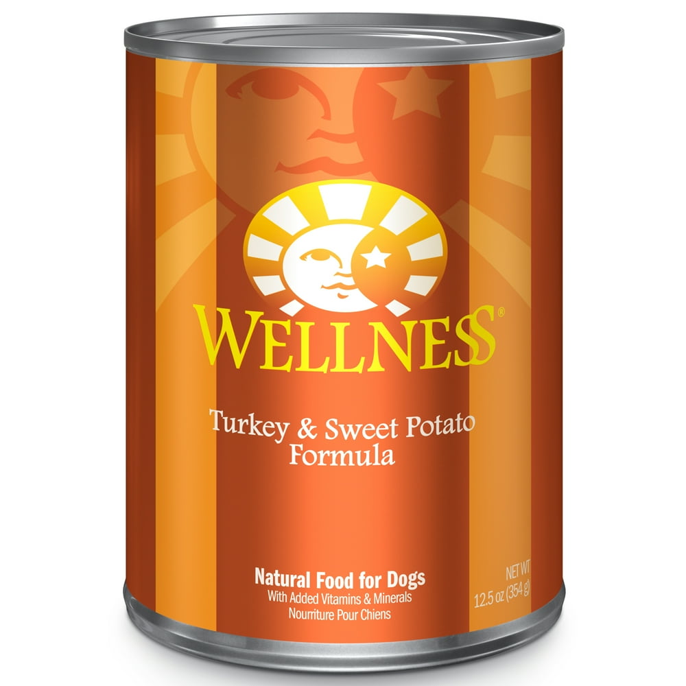 Wellness Complete Health Natural Wet Canned Dog Food Turkey & Sweet