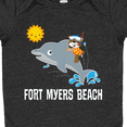 thumbnail image 4 of Inktastic Fort Myers Beach Florida Dolphin Boys or Girls Baby Bodysuit, 4 of 5
