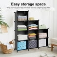 thumbnail image 3 of Cube Storage Organizer, Storage Cubes Shelves Bookshelf, Cube Closet Organizers and Storage, DIY Stackable Plastic Clothes Organizer Shelving for Bedroom, Home, 3 of 7
