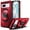 Red, variant on Nagebee Phone Case Compatible for Google Pixel 7 with Tempered Glass Screen Protector (Full Coverage), Full-Body Protective [Military-Grade] Magnetic Car Mount Ring Holder Heavy-Duty Durable (Red)