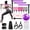 Purple & Pink, variant on kisnbld Pilates Bar Kit, Portable Pilates Bar with Small Exercise ball & 3 Set of Resistance Bands, Exercise Equipment for Women Home Gym Yoga Workout