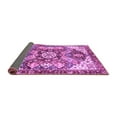 thumbnail image 2 of Ahgly Company Indoor Square Abstract Purple Modern Area Rugs, 4' Square, 2 of 4