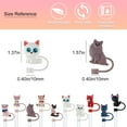 thumbnail image 4 of Velaco 10Pcs 0.4in/10mm Diameter Silicone Straw Covers Cap Compatible with Stanley 20 30&40 Oz Cup, Cute Straw Toppers for Stanley 40 Oz Tumbler with Handle, Dust-Proof Straw Caps for Water Bottle, 4 of 7