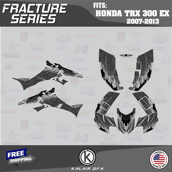Kalair GFX Graphics Kit for Honda TRX300EX (2007-2013) Fracture Series