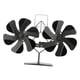 thumbnail image 1 of Ventiladores para estufas de leña, quemador de leña, ventilador térmico de doble cabezal, no eléctrico, alimentado por calor 6 cuchillas, 1 of 9