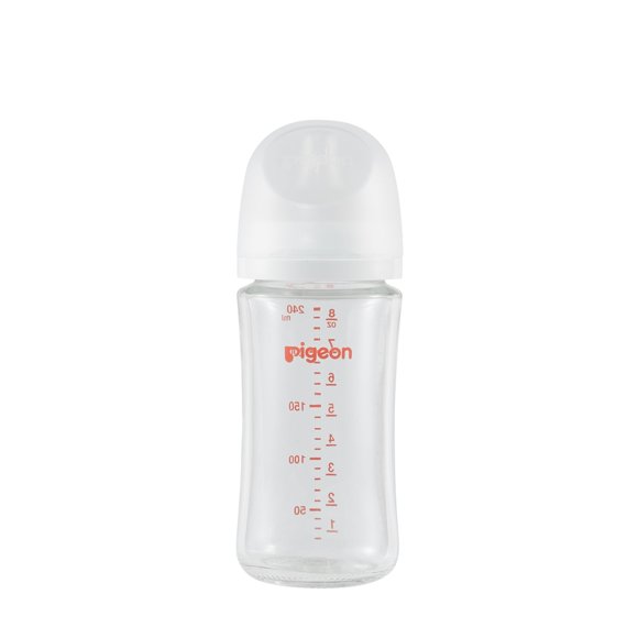 Pigeon - Glass Bottle 8oz (1-Pack) with M Nipple 3M+