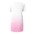 thumbnail image 5 of Xihbxyly Blouses for Women, Women's Oversized T Shirts Round Neck Leisure Short Sleeve Print Tops Summer Casual Loose Blouse T-Shirts, 5 of 5