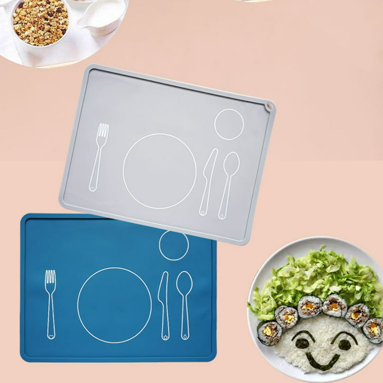Food Grade Silicone Placemat Table Mat Heat Anti-skidding Washable Durable  For Kitchen Dining Silicone Colouring Anti Slip Mat - Buy Silicone Table Mat,Food  Gra…