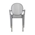 Fine Mod Imports Clear Arm Chair, Smoke