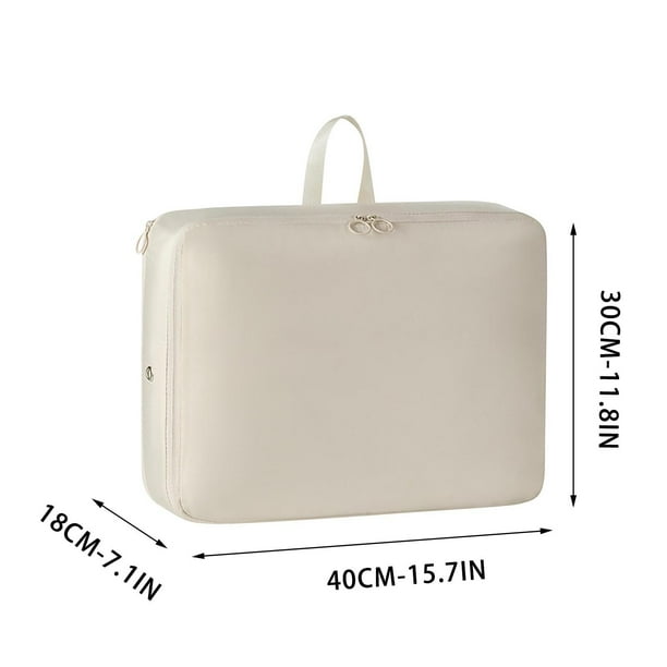 Lot de 2 sacs de rangement compacts à fermeture éclair, pliables, pour le tri, 54 x 42 x 30 cm Lot de 2 sacs de rangement compacts à fermeture éclair, pliables, pour le tri, 54 x 42 x 30 cm
