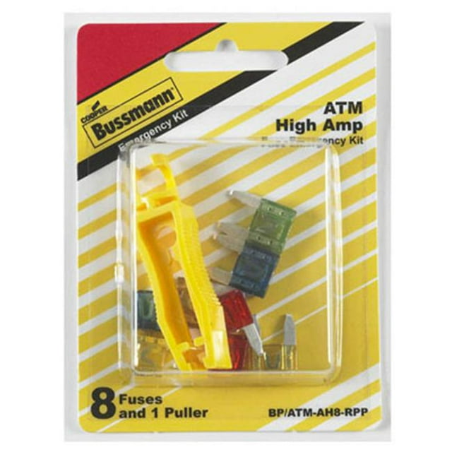 Cooper Bussmann BP-ATM-AH8-RPP Assortiment de Fusibles ATM High Amp, 8 Pcs