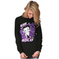 thumbnail image 3 of Kanji Style Betty Boop Be Bold Women's Long Sleeve T Shirt Brisco Brands X, 3 of 6