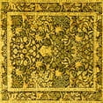 thumbnail image 1 of Ahgly Company Indoor Square Animal Yellow Traditional Area Rugs, 6' Square, 1 of 4