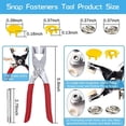thumbnail image 2 of MesaSe Boutons-Pression avec Pinces à Pression Kit d'Outils de Couture 804 Pcs pour Bricolage, 2 of 5
