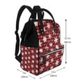 thumbnail image 2 of Easygdp Snowflake red plaid para Bolsa de Bebé de Gran Capacidad con Múltiples Bolsillos, Bolsa de Pañales para Padres, Bolsa de Viaje Organizada y Elegante, 2 of 6