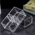 thumbnail image 5 of Yakri acrílico transparente dos celosías soporte para bolsas de té café bolsa de azúcar caja de almacenamiento para habitación de invitados YTBH-001, 5 of 5