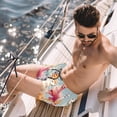 thumbnail image 2 of luoweisi Men's Beach Shorts Quick Dry Swim Trunks with Mesh Lining Alpaca M, 2 of 5