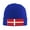 Blue, variant on Danish Flag Beanie Hat Men Women Warm Printed Cap Knit Beanies Hats Outdoor Winter Red
