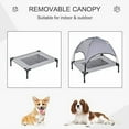 thumbnail image 6 of Elevated Portable Dog Cot Cooling Pet Bed with UV Protection Canopy Shade, 36 inch, 6 of 17