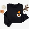thumbnail image 3 of Sweatshirts for Women Halloween Crew Neck Casual Print Fashion Long Sleeve Hooded Sweatshirt Pullover Tops, 3 of 3