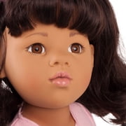 Gotz Hannah at The Ballet - 19.5 Asian Poseable Doll with Extra Outfit (Denim Overalls, Shirt & Sandals) and Long Black Hair to Wash & Style