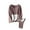 Coffee, variant on Men's 2PC Silk Padded Thick Thermal Set Long Sleeve V Neck Shirt Elastic Waist Pants Warm Underwear Base Layer Black 4XL
