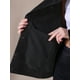 thumbnail image 5 of Chaqueta de mezclilla de manga larga y botones para mujer INSPIRE CHIC, oversized, con bolsillos, 2XL, negra, 5 of 5