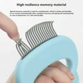 thumbnail image 6 of FZFLZDH Pet Comb Cat Dog Cleaning Massage Shell Comb Grooming Hair Removal Shedding Brush, 6 of 7