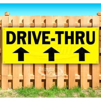 Drive-Thru 13 oz Vinyl Banner With Metal Grommets