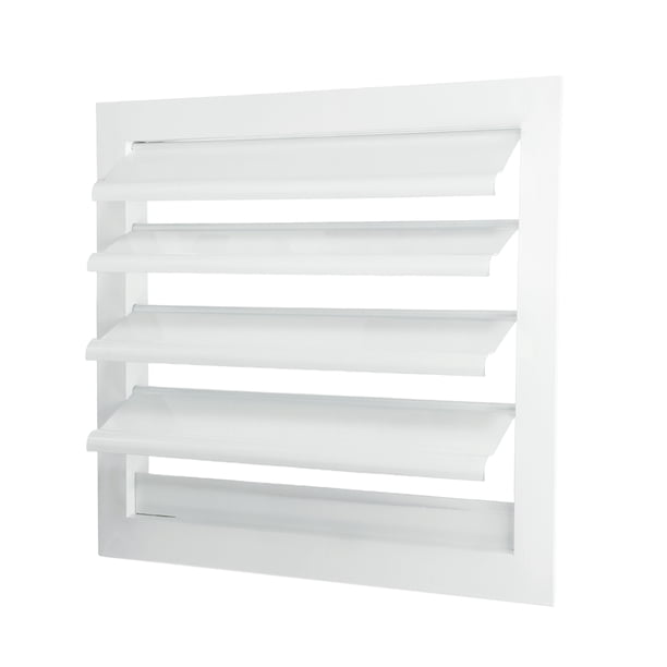 Cubierta de ventilación de aluminio Uxcell, ventilador de extractor con persiana automática de gravedad, rejilla cuadrada de 10x10 pulgadas